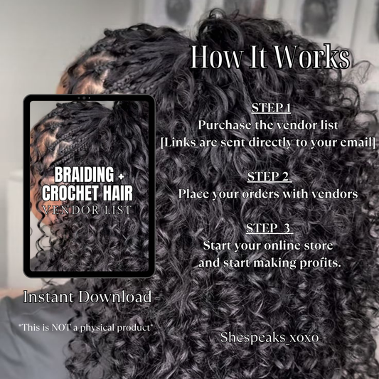 Braiding + Crochet Hair Vendor List
