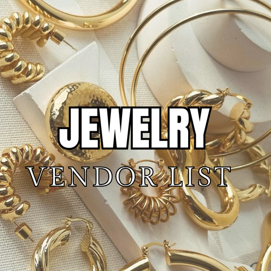 Jewelry Vendor List